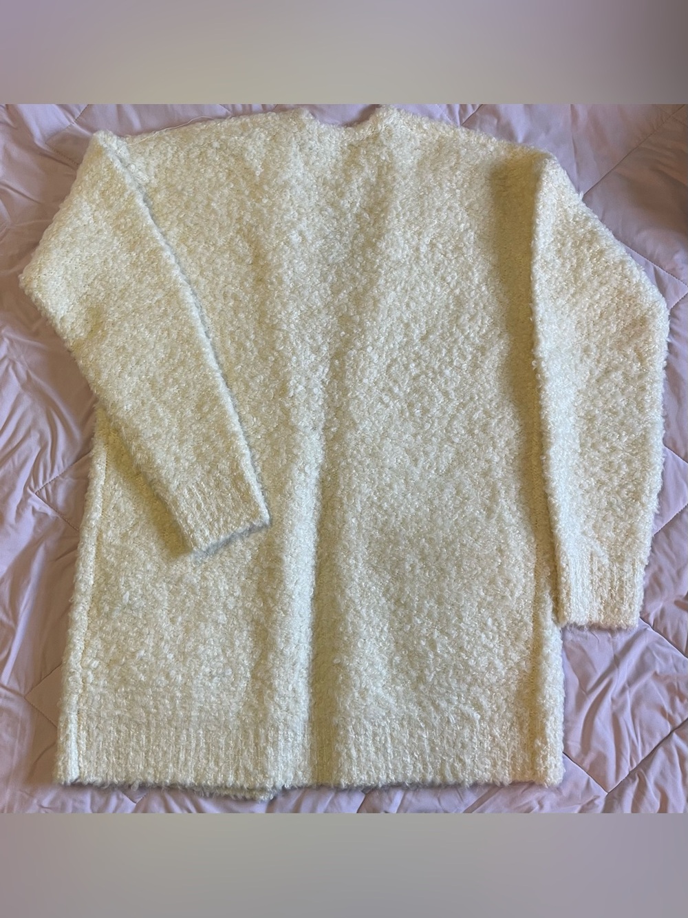 Wilfred Free Aronson Cream Open-Front Women's Cardigan Sweater NWT - Picture 10 of 11